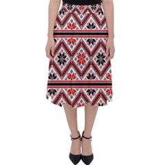 Folklore Ethnic Pattern Background Classic Midi Skirt