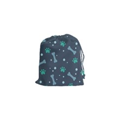 Bons Foot Prints Pattern Background Drawstring Pouch (xs)