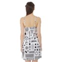 Pattern Hipster Abstract Form Geometric Line Variety Shapes Polkadots Fashion Style Seamless Satin Night Slip View2