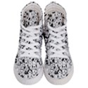 Seamless Pattern With Black White Doodle Dogs Women s Hi-Top Skate Sneakers View1