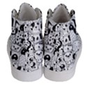 Seamless Pattern With Black White Doodle Dogs Women s Hi-Top Skate Sneakers View4