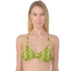 Pizza Fast Food Pattern Seamles Design Background Reversible Tri Bikini Top