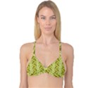 Pizza Fast Food Pattern Seamles Design Background Reversible Tri Bikini Top View3