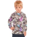 Hand Drawn Animal Pattern Dog Illustration Kids  Hooded Pullover View1