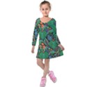 14 Kids  Long Sleeve Velvet Dress View1