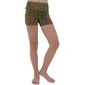 Colors From The Sea Decorative Kids  Lightweight Velour Yoga Shorts View1