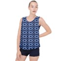 digital boxes Bubble Hem Chiffon Tank Top View1