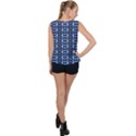 digital boxes Bubble Hem Chiffon Tank Top View2