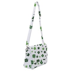 St Patricks Day Pattern Shoulder Bag With Back Zipper