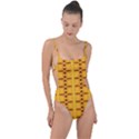 Digital Illusion Tie Strap One Piece Swimsuit View1