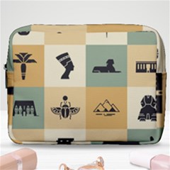 Egyptian Flat Style Icons Make Up Pouch (large)