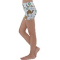 Camels Cactus Desert Pattern Kids  Lightweight Velour Yoga Shorts View2