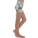 Camels Cactus Desert Pattern Kids  Lightweight Velour Yoga Shorts View3