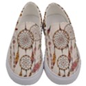 Coloured Dreamcatcher Background Men s Canvas Slip Ons View1