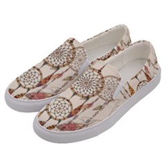 Coloured Dreamcatcher Background Men s Canvas Slip Ons