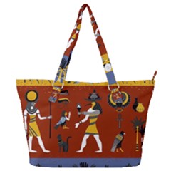 Ancient Egyptian Religion Seamless Pattern Full Print Shoulder Bag