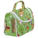 Cartoon Animals Indian Tribes Seamless Pattern Vector Satchel Handbag View2