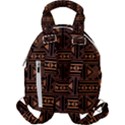 Colorful Bright Ethnic Seamless Striped Pattern Background Orange Black Colors Travel Backpacks View2