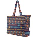 Bohemian Ethnic Seamless Pattern With Tribal Stripes Simple Shoulder Bag View1