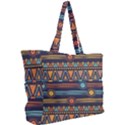 Bohemian Ethnic Seamless Pattern With Tribal Stripes Simple Shoulder Bag View2