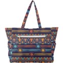 Bohemian Ethnic Seamless Pattern With Tribal Stripes Simple Shoulder Bag View3