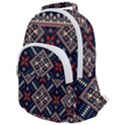 Ukrainian Folk Seamless Pattern Ornament Rounded Multi Pocket Backpack View1