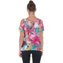 Color Pieces Cut Out Side Drop Tee View2