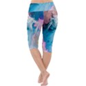 Colorful Beach Lightweight Velour Cropped Yoga Leggings View4