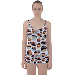 Gems Tie Front Two Piece Tankini