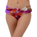Poppy Flower Frill Bikini Bottom View1