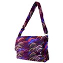 Fractal Rings Full Print Messenger Bag (M) View1