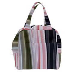 Satin Strips Boxy Hand Bag