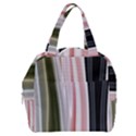 Satin Strips Boxy Hand Bag View1