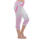 Modern Pink Lightweight Velour Capri Yoga Leggings View3
