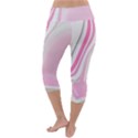 Modern Pink Lightweight Velour Capri Yoga Leggings View4