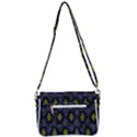 Color Abstract Cartoon Shoulder Bag with Back Zipper View3