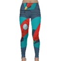 Rocket With Science Related Icons Image Lightweight Velour Classic Yoga Leggings View1