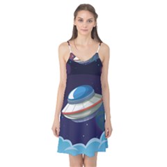Ufo Alien Spaceship Galaxy Camis Nightgown by Vaneshart