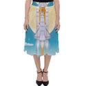 Space Exploration Illustration Classic Midi Skirt View1