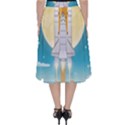 Space Exploration Illustration Classic Midi Skirt View2