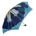 Spaceship Milkyway Galaxy Mini Folding Umbrellas View2