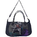 Illustration Astronaut Cosmonaut Paying Skateboard Sport Space With Astronaut Suit Removal Strap Handbag View1
