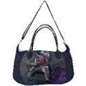 Illustration Astronaut Cosmonaut Paying Skateboard Sport Space With Astronaut Suit Removal Strap Handbag View2