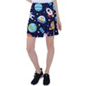 Space Seamless Pattern Tennis Skirt View1