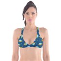 Seamless Pattern Ufo With Star Space Galaxy Background Plunge Bikini Top View1