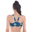 Seamless Pattern Ufo With Star Space Galaxy Background Plunge Bikini Top View2
