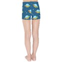 Seamless Pattern Ufo With Star Space Galaxy Background Kids  Sports Shorts View2