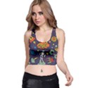 Vector Flat Space Design Background With Text Racer Back Crop Top View1