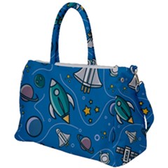About Space Seamless Pattern Duffel Travel Bag