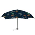 Monster Alien Pattern Seamless Background Mini Folding Umbrellas View3